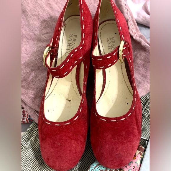 Franco Sarto‎ velvet wedges - Picture 2 of 5